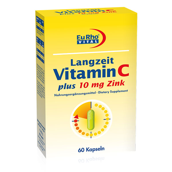 کپسول ویتامین C + روی 10 میلی گرم 60 عددی یوروویتال