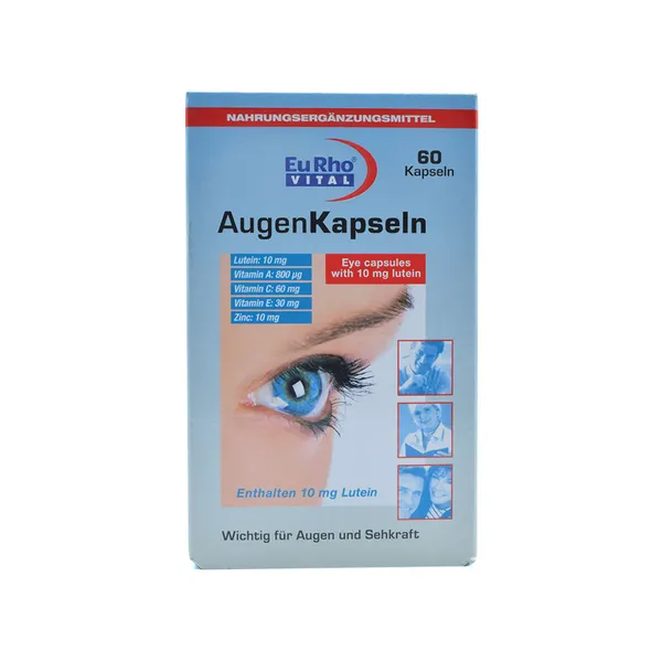 کپسول چشم اوژن یوروویتال ۶۰ عددی